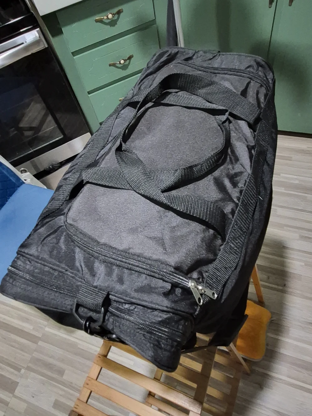 2000' Y2K Black M&M's Embroidered Duffel Bag - Casual Travel Gym Bag